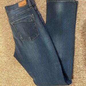 Express Stretch Cropped Skinny Mid Rise Dark Wash Women 8R